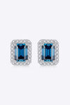 2 Carat Moissanite Stud Earrings in Indigo Indigo One Size Moissanite - Tophatter Daily Deals