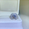 2 Carat Moissanite 925 Sterling Silver Ring Moissanite - Tophatter Daily Deals