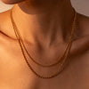 18K Gold-Plated Lobster Closure Bead Necklace Gold One Size Necklaces - Tophatter Daily Deals