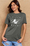 Simply Love Full Size Planet Graphic Cotton T-Shirt Women's T-Shirts - Tophatter Daily Deals