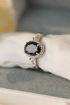 Agate 925 Sterling Silver Halo Ring Silver Rings - Tophatter Daily Deals