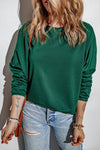 Round Neck Long Sleeve T-Shirt Women's T-Shirts - Tophatter Daily Deals