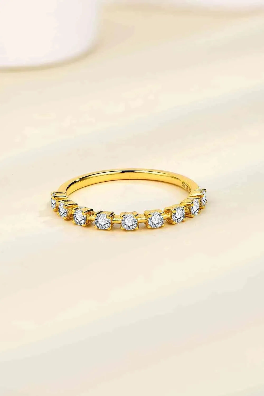 Moissanite 925 Sterling Silver Ring Moissanite - Tophatter Daily Deals