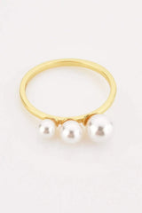 Pearl 925 Sterling Silver Ring Rings - Tophatter Daily Deals