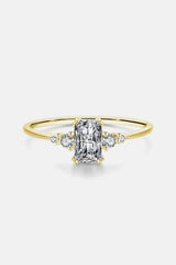 925 Sterling Silver Zircon Ring Gold Rings - Tophatter Daily Deals