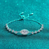 1 Carat Moissanite 925 Sterling Silver Bracelet Moissanite - Tophatter Daily Deals