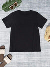 Graphic Round Neck Short Sleeve T-Shirt Women's T-Shirts - Tophatter Daily Deals