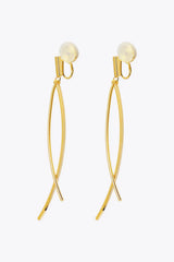 18K Gold Plated Clip-On Earrings Gold One Size Earrings - Tophatter Daily Deals