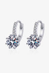 4 Carat Moissanite 925 Sterling Silver Earrings - Tophatter Shopping Deals