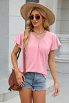 V-Neck Short Sleeve T-Shirt Women's T-Shirts - Tophatter Daily Deals