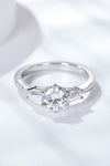 Loyal Love 1 Carat Moissanite Platinum-Plated Ring Moissanite - Tophatter Daily Deals