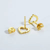 925 Sterling Silver Heart Earrings Earrings - Tophatter Daily Deals