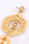 Tassel Shell Copper Earrings Earrings - Tophatter Daily Deals