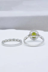 Mali Garnet Two-Piece Ring Set Rings - Tophatter Daily Deals