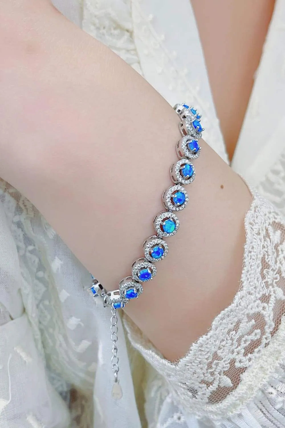 My Own Way Opal Bracelet Sky Blue One Size Opal - Tophatter Daily Deals