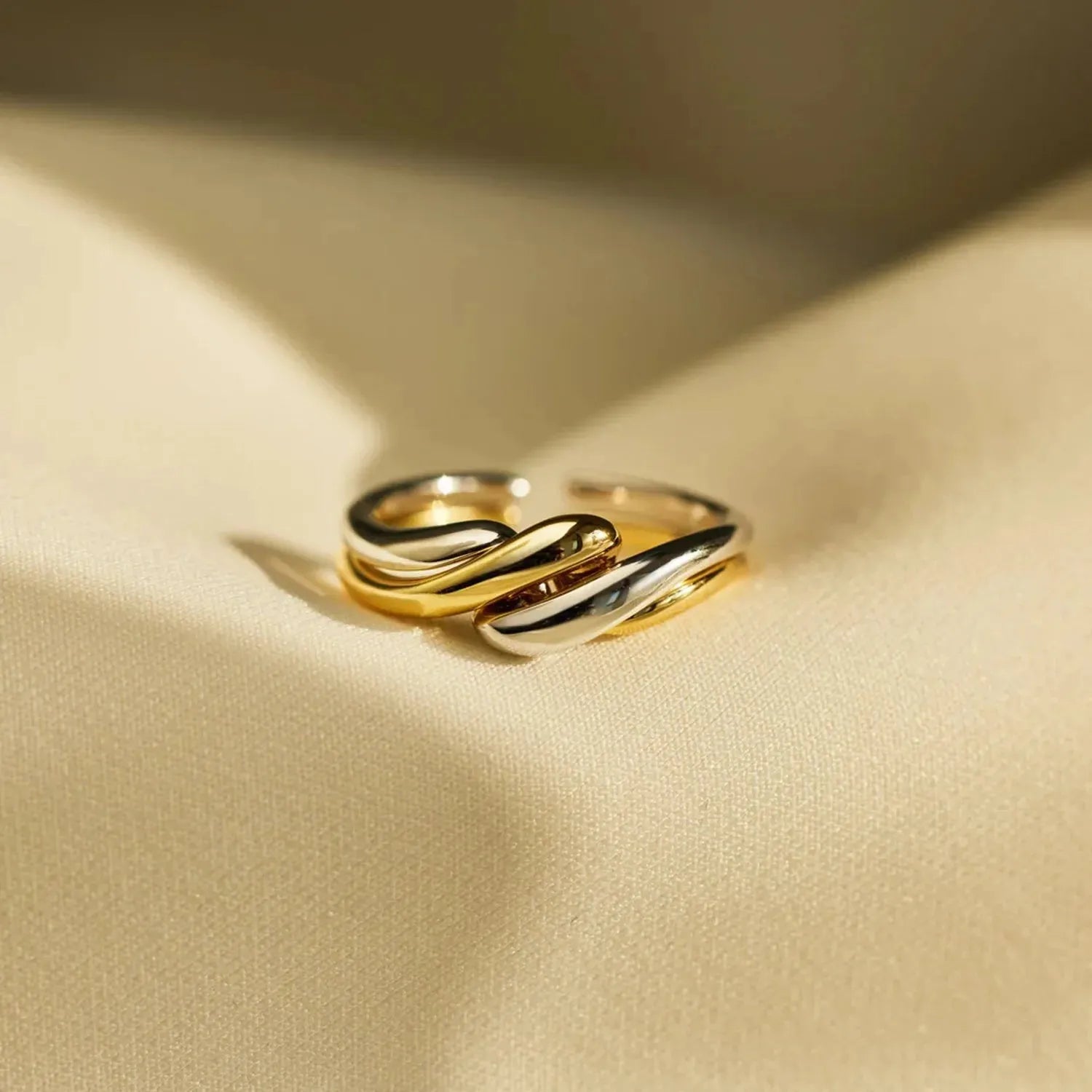 925 Sterling Silver Twisted Open Ring Rings - Tophatter Daily Deals