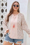 Plus Size Tassel Tie Flounce Sleeve Blouse Blouses - Tophatter Daily Deals