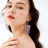 Alloy & Plastic Mismatched Earrings Deep Red One Size Earrings - Tophatter Daily Deals