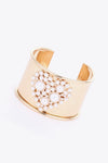 Heart Pearl Open Bracelet Bracelets - Tophatter Daily Deals