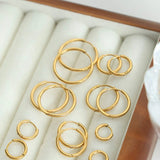 18K Gold-Plated Huggie Earrings Earrings - Tophatter Daily Deals