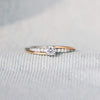 Inlaid Zircon Bicolor Rose Gold-Plated Ring Rings - Tophatter Daily Deals