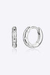925 Sterling Silver Huggie Earrings Earrings - Tophatter Daily Deals