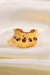 18K Gold-Plated Zircon Ring Rings - Tophatter Daily Deals