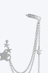 Zircon Star 925 Sterling Silver Single Earring Earrings - Tophatter Daily Deals