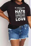 Simply Love Full Size Slogan Graphic Cotton Tee Women's T-Shirts - Tophatter Daily Deals