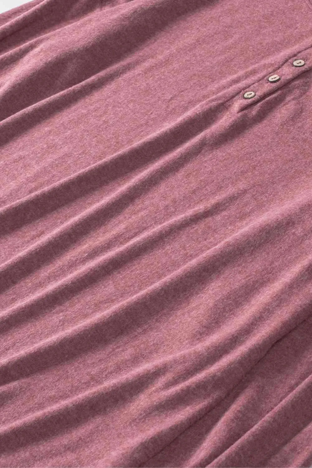 Long Sleeve Henley Top Blouses - Tophatter Daily Deals
