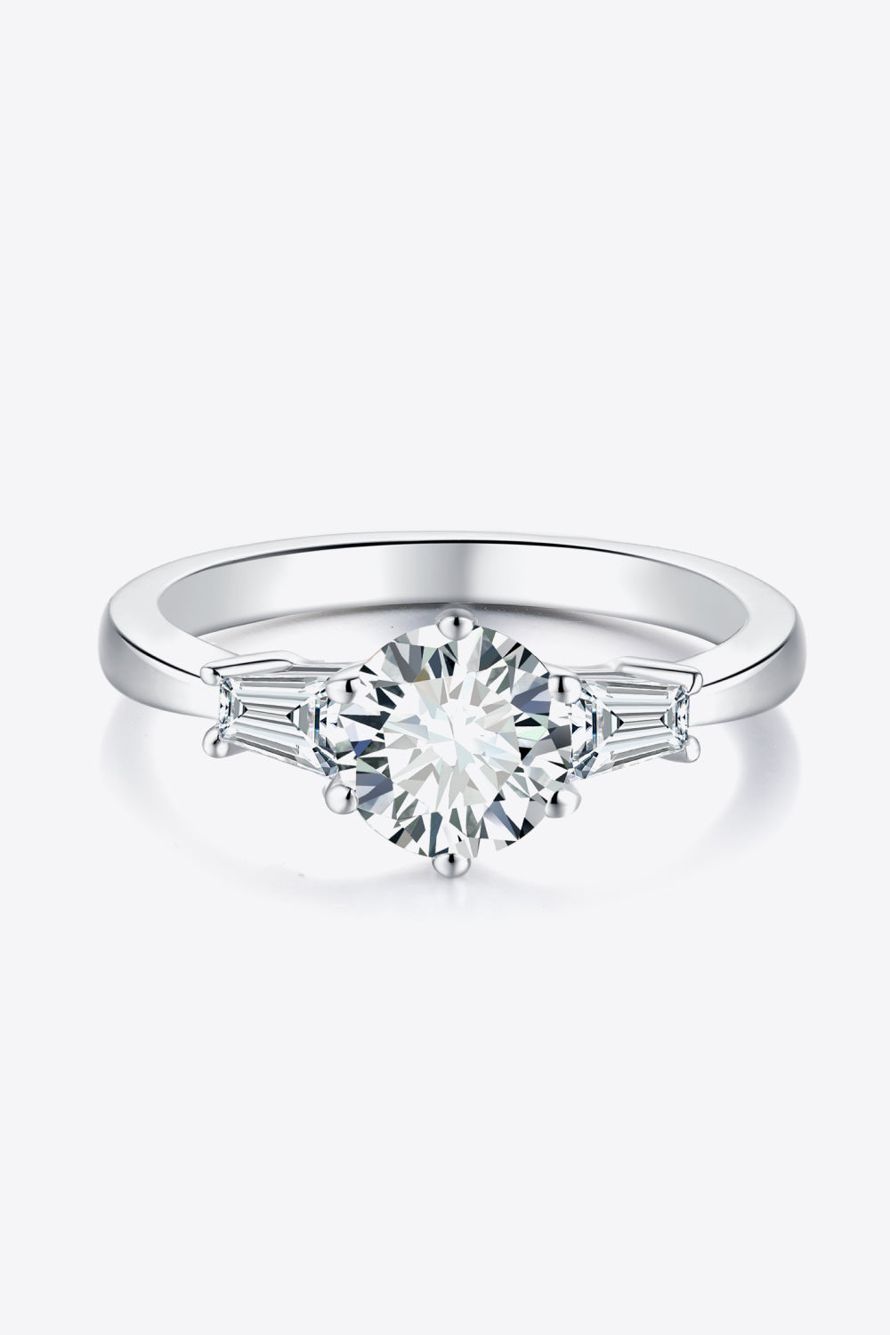 Loyal Love 1 Carat Moissanite Platinum-Plated Ring - Tophatter Shopping Deals