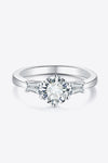 Loyal Love 1 Carat Moissanite Platinum-Plated Ring - Tophatter Shopping Deals