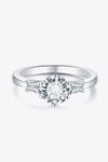 Loyal Love 1 Carat Moissanite Platinum-Plated Ring Moissanite - Tophatter Daily Deals