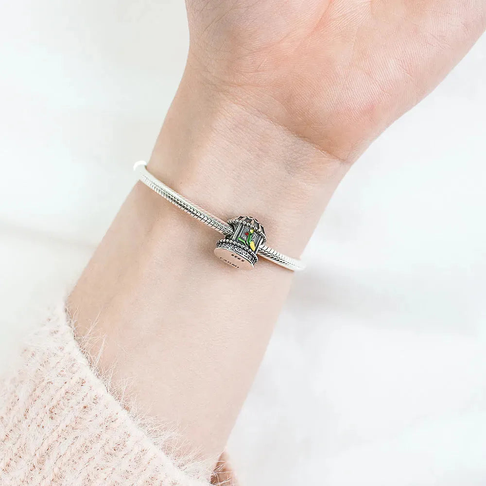 One Piece 925 Sterling Silver Bead Charm Bracelets - Tophatter Daily Deals