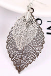 Leaf Shape Dangle Earrings Earrings - Tophatter Daily Deals