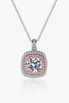 Adored Moissanite Geometric Pendant Necklace Moissanite - Tophatter Daily Deals