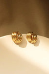 Line Design Stud Earrings Earrings - Tophatter Daily Deals