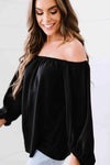 Off-Shoulder Balloon Sleeve Top Blouses - Tophatter Daily Deals