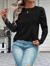 Round Neck Long Sleeve T-Shirt Women's T-Shirts - Tophatter Daily Deals