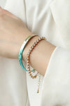 Gradient Herringbone Chain Two-Piece Bracelet Set Bracelets - Tophatter Daily Deals