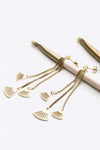 18K Gold Plated Stainless Steel Fringe Earrings Earrings - Tophatter Daily Deals