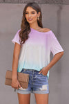 Faded Ombre T-Shirt Women's T-Shirts - Tophatter Daily Deals