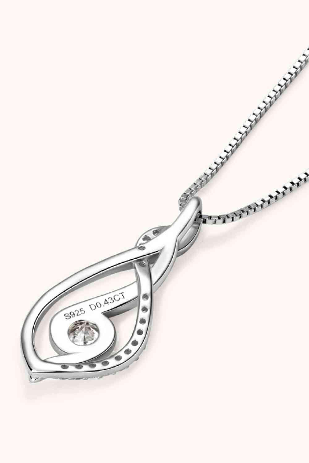 Moissanite 925 Sterling Silver Necklace Moissanite - Tophatter Daily Deals