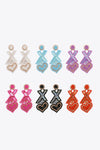 Random 2-Pair Heart and X-Shape Bead Dangle Earrings Multicolor One Size Earrings - Tophatter Daily Deals