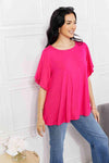 Yelete Full Size More Than Words Flutter Sleeve Top Blouses - Tophatter Daily Deals