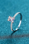 925 Sterling Silver Ring with Moissanite Moissanite - Tophatter Daily Deals