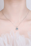 Learning To Love 925 Sterling Silver Moissanite Pendant Necklace Moissanite - Tophatter Daily Deals