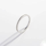 925 Sterling Silver Inlaid Zircon Ring Rings - Tophatter Daily Deals
