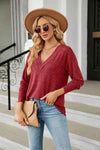 V-Neck Long Sleeve T-Shirt Women's T-Shirts - Tophatter Daily Deals