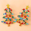 Christmas Tree Rhinestone Alloy Earrings Earrings - Tophatter Daily Deals